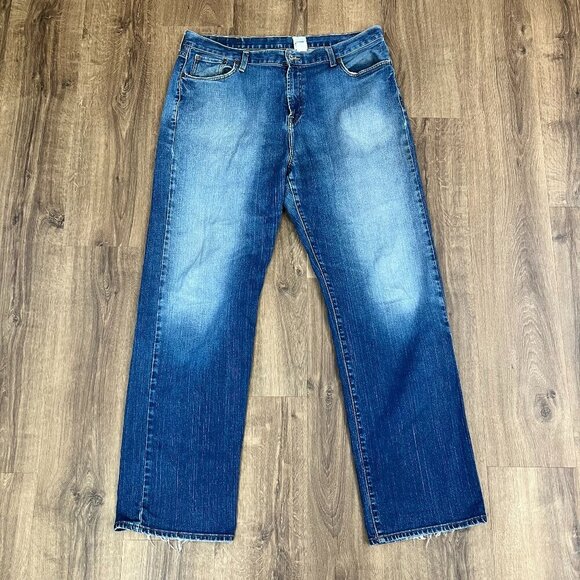 Lucky Brand Billy Vintage Straight Denim Jeans Sz 40L - Picture 1 of 9